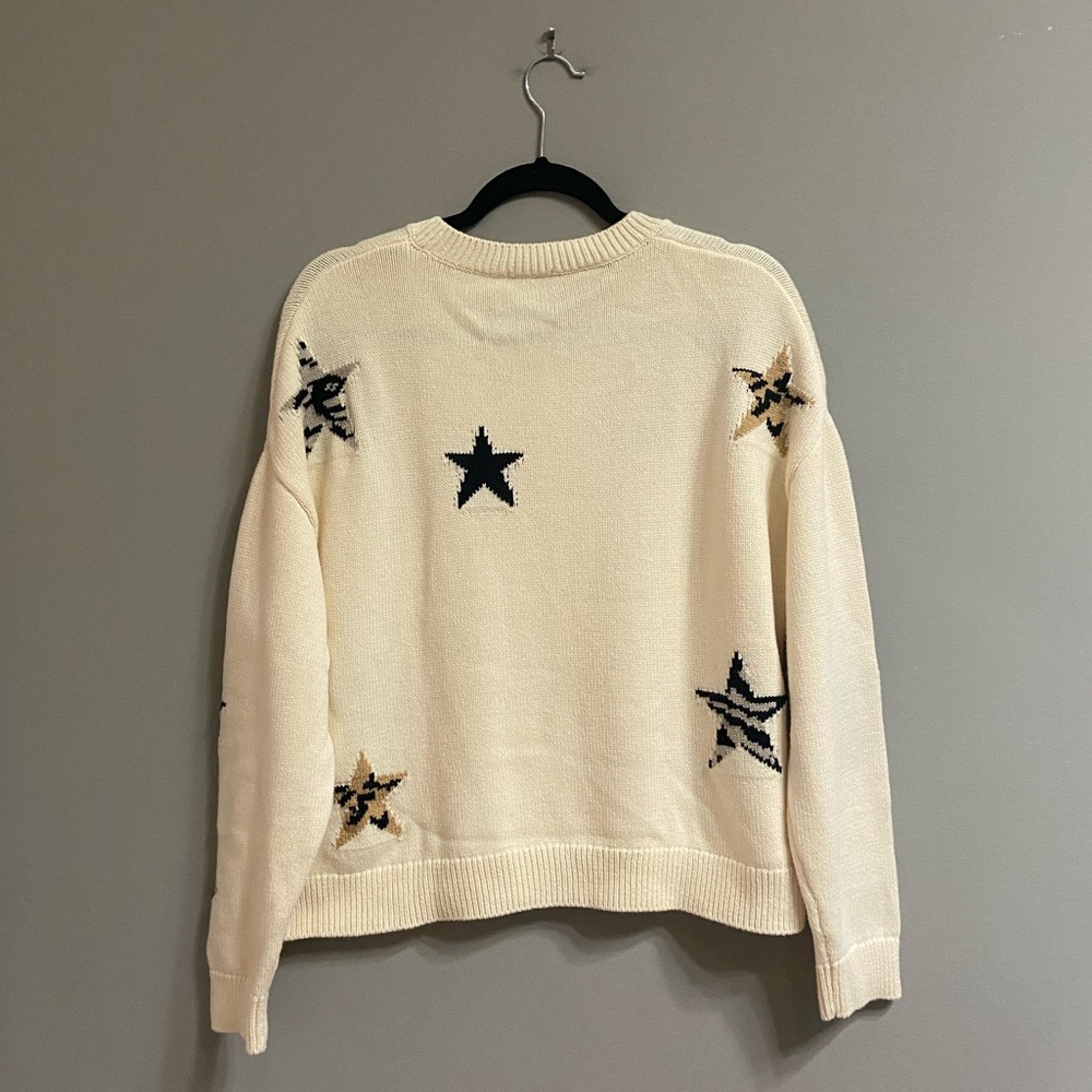 Rails Cream Star Pattern Sweater - Picture 5 of 14